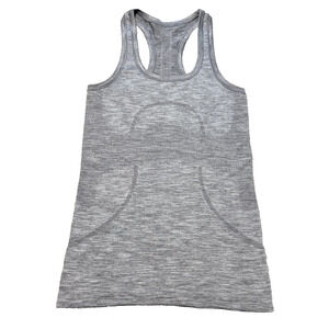 Lululemon Swiftly Tech Shirt Womens 2 Gray Yoga Performance Racerback Tank Top